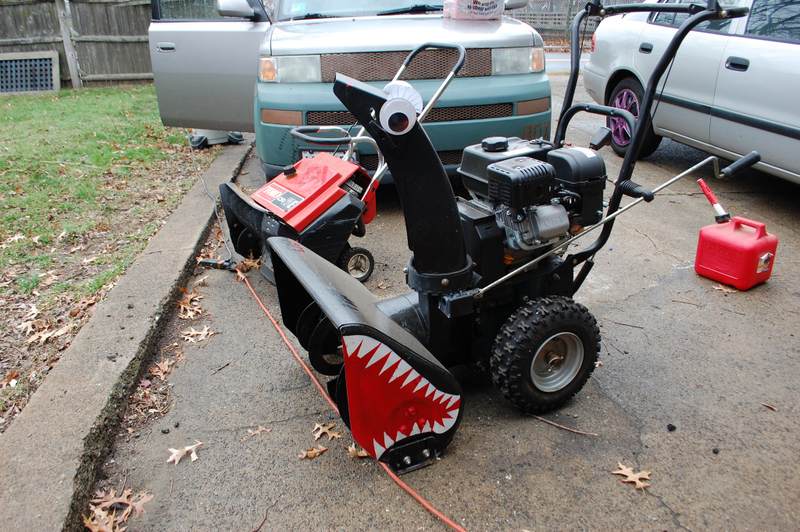 Illustration for article titled Googly Eyes on a Snowblower.
